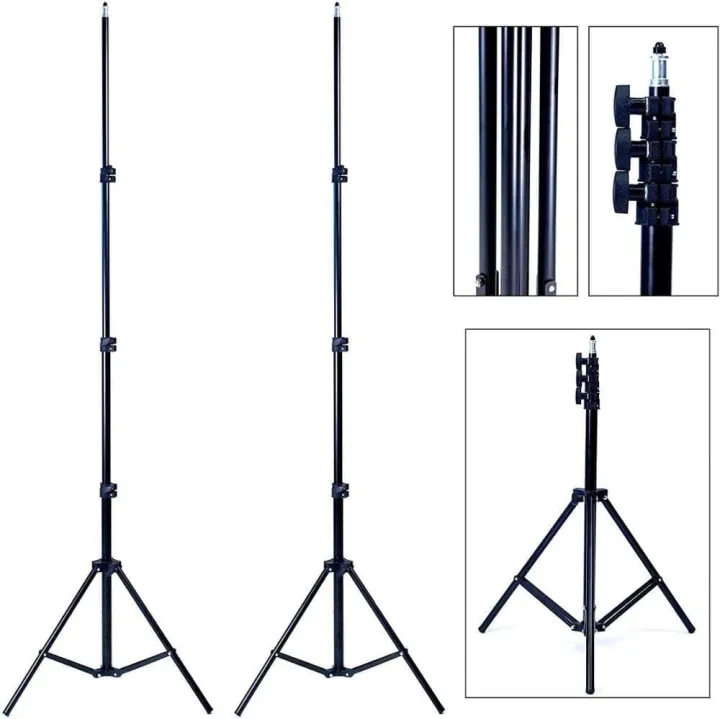 7%20Feet%20Tripod%20Photography%20Light%20Camera%20Stand%20Adjustable%20Height%20With%201/4%20Screw%20Head%20For%20Ring%20Light%20-%20Image%206