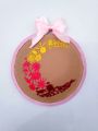 5 inches Handmade Embroidery for wall decor,Needle works craft, Wall Decorative item. 