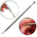 Blackhead Remover Pimple Popper Tool Acne Comedone Blackhead Extractor, Blemish, Whitehead Popping, Zit Removing for Nose Face. BC-05 Black Head Pin For Effective Blackhead Removal - Silver. 