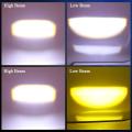 NF MART - HJG Bike Led Headlight BA20d h4 Bulb Headlight Lamp Dual Color for Motorcycle Universal. 