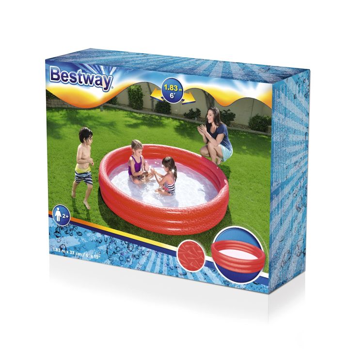 BESTWAY%20%2051103%20-%20%20Inflatable%20Swimming%20Pool%20Kids%20Play%203-Ring%20Pool%20Kiddie%20Pool%20Water%20Pool%20Kids%20Swimming%20Pool%20Fun%20Ring%20Pool%20Water%20Pool%20Kids%20Swimming%20Pool%20%2060"%20x%2012"%20-%20Image%202