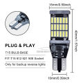 Geepact 2pcs T15 W16W LED 921 912 Super Bright 45 SMD 4014 LED Car Turn Signal Reversing Light Canbus Car Backup Stop Lights Brake Bulb White 12-24V. 
