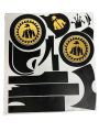 Full Engine Sticker Kit For 70 Motorcycle Sticker For 70 Bike Black and Golden. 