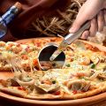 Stainless Steel Pizza Wheel Cutter & Pizza Lifter, Stainless Steel Pizza Spatula, Mini Pizza Cutter, Pizza Shovel Rolling Cut Pizza Cutter Wheel with Pizza LIfter. 