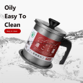 Stainless Steel Oil Filter, New Filterable Oil Pot Bacon Grease Container with Oil Can Container,Food Strainer Filter Dust Lid Non slip Handle 1.4 liter. 