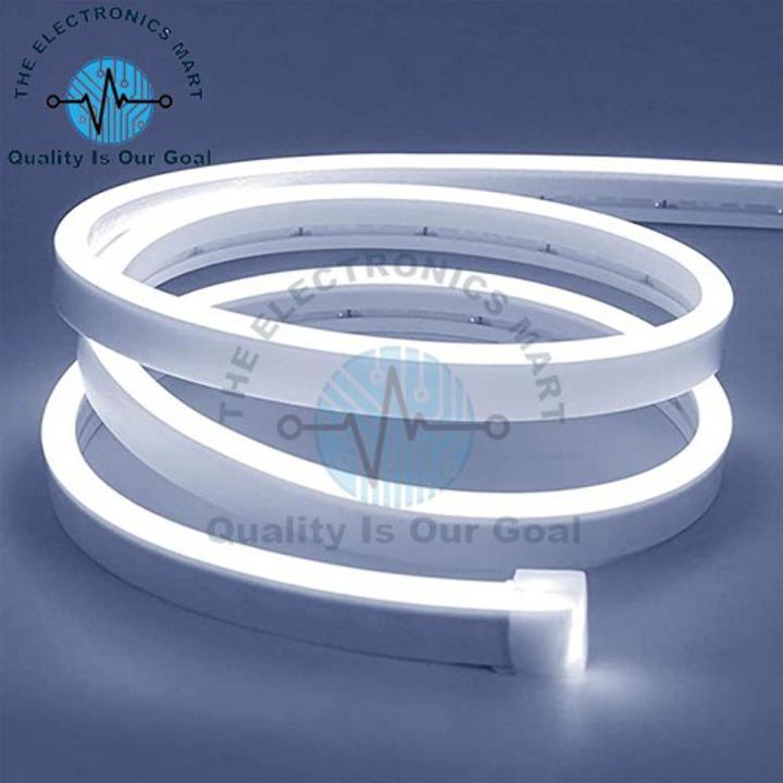 1 Meter DC 12V White Neon Flexible Strip Light Rope Light Waterproof For Indoor Outdoor Decoration In Pakistan
