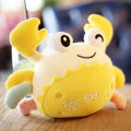 Cute crab doll creative doll rag doll with pincer hairy crab plush toy wholesale grab machine gift female. 