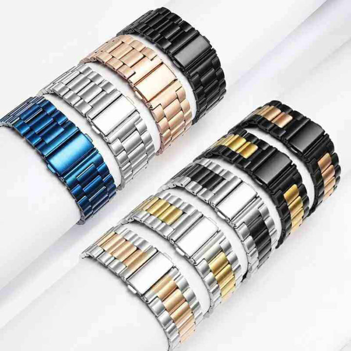 22mm Width Universal Stainless Steel Watch Band Strap For Galaxy Watch 3 45mm, Gear S4 46mm Haylou RS3 GST LS05s And All Other 22mm Width Lugs Quartz, Digital, Automatic Watches.