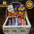 chocolate basket for gift mix chocolates Birthday - Anniversaries - - Valentines Day - giveaway. 