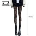 White Flower Vine Stockings Japanese Style Lace Fishnet Pantyhose with Flower Embroidery High Elasticity Anti-slip Thigh Skirt Shorts Accessory for Women Fashion Trend Lace Pantyhose. 