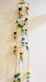 Wall Hanging Mini Glass Bottles With Rope For Wall Decor. 