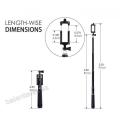 Professional Long Selfie Stick for Smartphones Android & IOS Supported - Multi Color. 