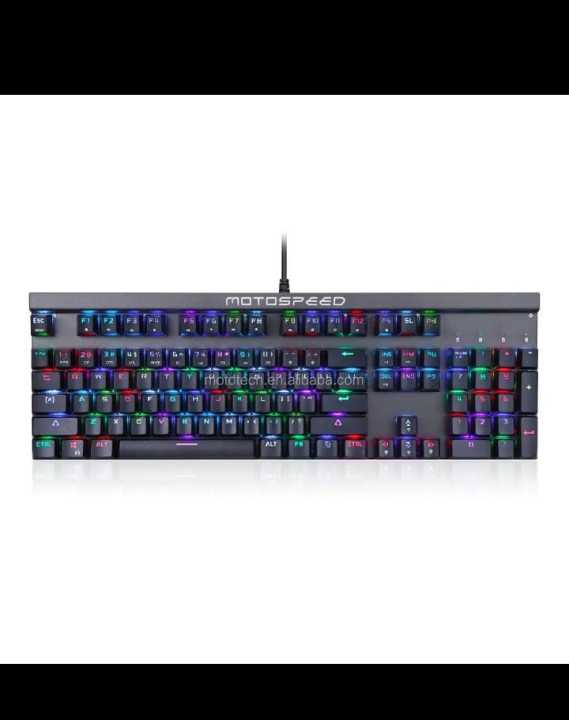 MOTOSPEED CK103 RGB LED Backlit Wired Mechanical Gaming Keyboard, 103 ...