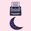 Hard Enamel Pins I Think I Made You Up Inside My Head I am I am...-Sylvia Plath Mad Girl's Love Song Poem Lapel Jewelry Gifts. 
