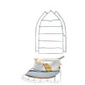 Hot Iron Stand Silver Iron Holder Iron Board Stainless Steel Hard Wire. 
