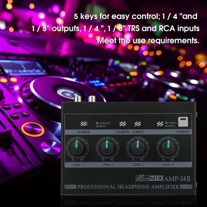Headphone%20Amplifier%20Powerful%20Low%20Noise%204%20Channels%20Stereo%20Sound%20Portable%20Amplifier%20-%20Image%204