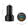 AU-KEY CC-T1 Qualcomm Quick Charge 2.0 30W 2 Port USB Car Charger. 
