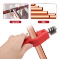 Pipe Reamer Deburring Tool,5Pcs Copper Pipe Cleaner and Reamer Set,Pipe Deburring Brush,Tubing Chamfer Tool. 