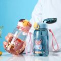 Kids Water Sippy Cup With Straw Cartoon Leakproof Water Bottles Outdoor Portable Drink Bottle Children's Lovely Cup. 