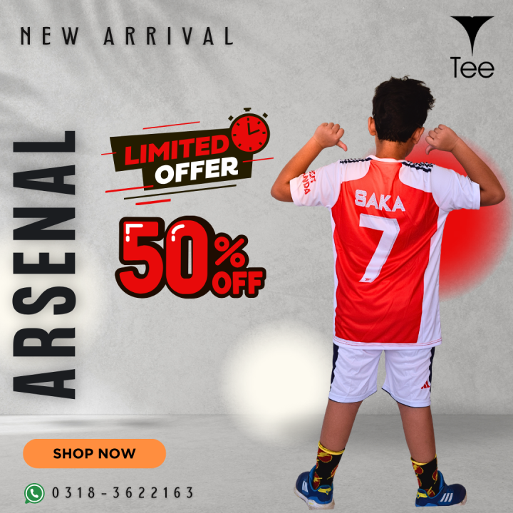 SAKA%20Arsenal%20New%20Home%20Kids%20Kit%202024-25%20-%20Image%202