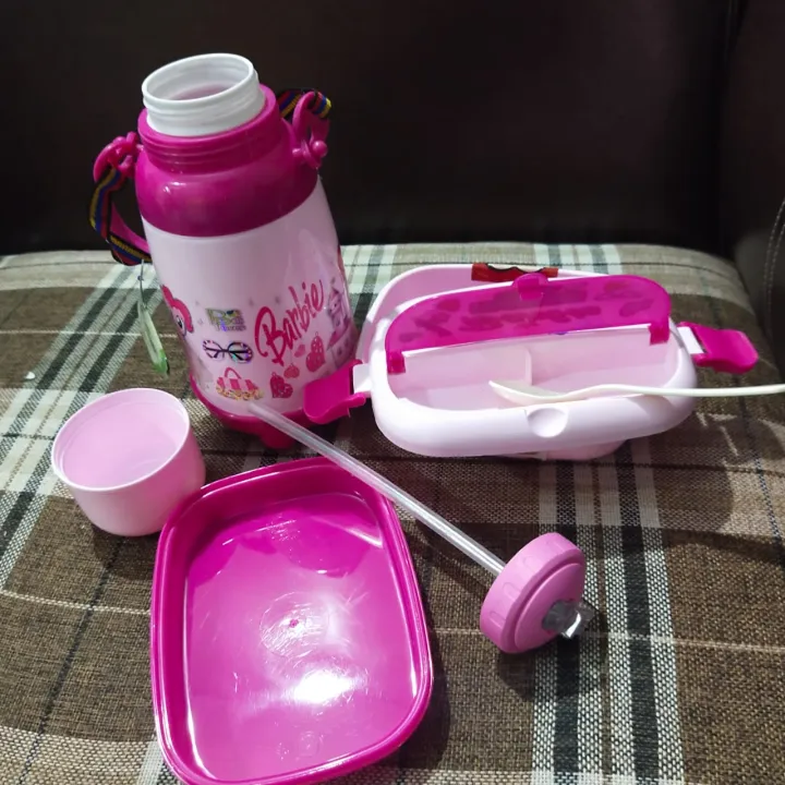Barbee%20Girls%20Double%20Layer%20Kids%20School%20Lunch%20Box%20with%20Spoon%20And%20Water%20Bottle%20750%20ml%20-%20Image%204