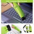 USB Vacuum Cleaner Brush Dust Cleaning Kit for Computer Keyboard PC, Laptops, Gaming (Green Colour). 