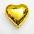 5 Pieces Large Golden Heart Foil Balloons 18 Inches Size. 