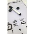 Magnetic Whiteboard Sheet, Magnetic Dry Erase Board - Thick Magnet Dry Erase Monthly Planner - with Fine Point Marker, Magnetic Board With Yearly Planner, Magnetic Whiteboard Sheet With Calendar. 