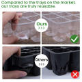 12-hole Seedling trays Efficient Germination box Grow starting starter Starter For gardening Flower grow box for Home. 