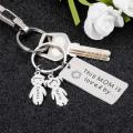 Personalized Gift for Mother's Day Customized Keychains with Name Key Hook Decor Engraved Mom Mummy Keychain for Bags Present. 