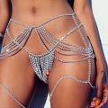 Chain Body Jewelry Stone Crystal Bikini Gstring Thong for Women Bling Rhinestone Panty underwear Jewelry Belly Waist Chain. 