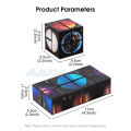 HelloKimi Cubes Infinity Geometric Star Magic Funny Variety Changeable Rubik's Cube Shape Shifting Decompressing Magnetic Fidget Anti Stress 3D Hand Flip Puzzle Toy. 
