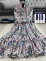 Article  long Silk Maxi Stuff China Silk.Girl and Women Stitched Maxi. 