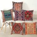 Pillowcase Cover Turkish Style Persian Rug Painting Cushion Cover Sofa Bedroom Home Decor Pillowcase 45x45cm. 
