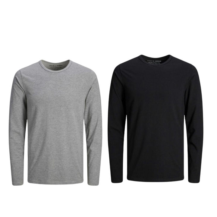 Long sleeve crew neck tee shirts best sale