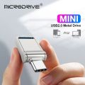 2 in1 Mini OTG Type C Pen Drive Usb2.0 Memory Stick 16GB 32GB 8GB usb flash card 128GB 256GB 512GB type-C Pendrive. 