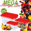 Two Side Lock Mega Multipurpose Storage Box With Lid  Multi-Colors. 