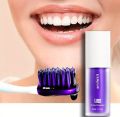 Hismile v34 Color Corrector Purple Teeth Whitening Toothpaste Kit without Toothbrush Pen Strips. 
