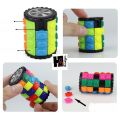 Rotate & Slide 4x8 Puzzle Magic Finger Round Cylindrical Cube. 