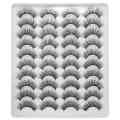 20 Pairs 3D Chemical Fiber Lashes Natural False Eyelashes. 