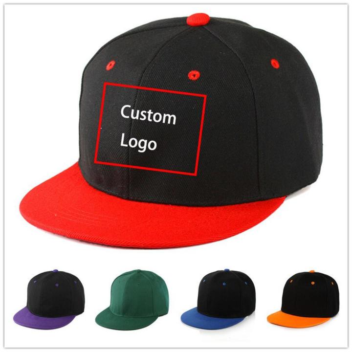 1PC DIY Customized LOGO!Summer Cotton Cap Branded Baseball Cap Snapback Hat Summer Cap Hip Hop Fitted Caps Hats For Men Women