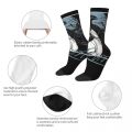 Colorful The Cure Band Robert Smith Football Socks Polyester Crew Socks for Women Men Non-slip. 
