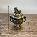 1pc Metal Kirin Divine Beast Indoor Chinese Ornament for Home, Office Indoor Fragrance Burner. 