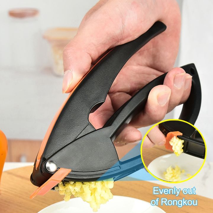 3 in 1 Garlic Press with Meat Hammer Magic Handle garlic crusher with Fruit Vegetable Peeler Multifunction kitchen gadgets Tools