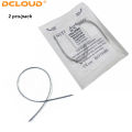 2Pcs/Pack Dental Orthodontic Open Spring Niti Elastic Coil Spring Medium Force 0.008/0.010/0.012/0.014*180mm Niti push spring Dentist Product for Archwire Braces. 