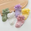 【HOT】 2022 Fashion Newborn Toddlers Girls Ruffled Socks Frilly Cotton Ankle Socks With Lacework Decoration 0-12Y Baby Boy Baby Clothes. 