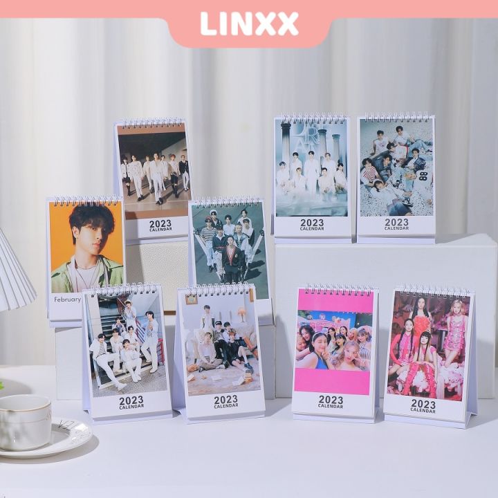 LINXX BTS Calendar TWICE TREASURE TXT EN Black-pink 2023 THE NEW Desk ...