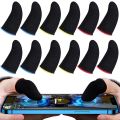 Premium Gaming Finger Sleeves Bundle - 1, 3, or 5 Pairs | Breathable, Anti-Sweat, Touch Screen-Friendly Thumb Gloves for PUBG & Mobile Gaming | Best-Quality Finger Cots for Enhanced Performance. 