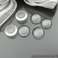 50pcs/lot 12mm Round Flat Back Clear Glass Cabochon High Quality. 