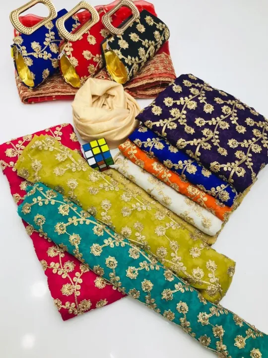 Girl's%20Dream%20Fashion%20New%20Winter%20Collection%202023%20Dresses%20for%20Women's%203Pcs%20Suit%20Fancy%20Dress%20for%20girls%20Party%20Collection%205Pcs%20Dress%20Pearls%20Dori%20Work%20Crinkle%20Chiffon%20Shirt%20Heavy%20Embroidery%20Plain%20handmade%20work%20duapta%20Fancy%20Pealrs%20Work%20clutch%20And%20Fancy%20Gift%20Free%20-%20Image%202